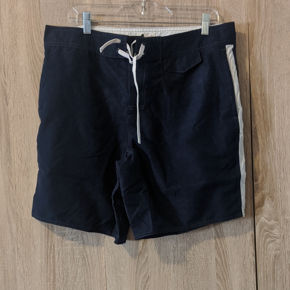 NWOT Blue Sanded Microfiber Performance Swim Short